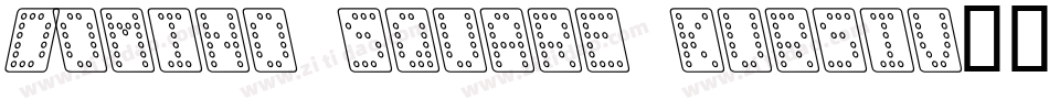 Domino square kursiv字体转换